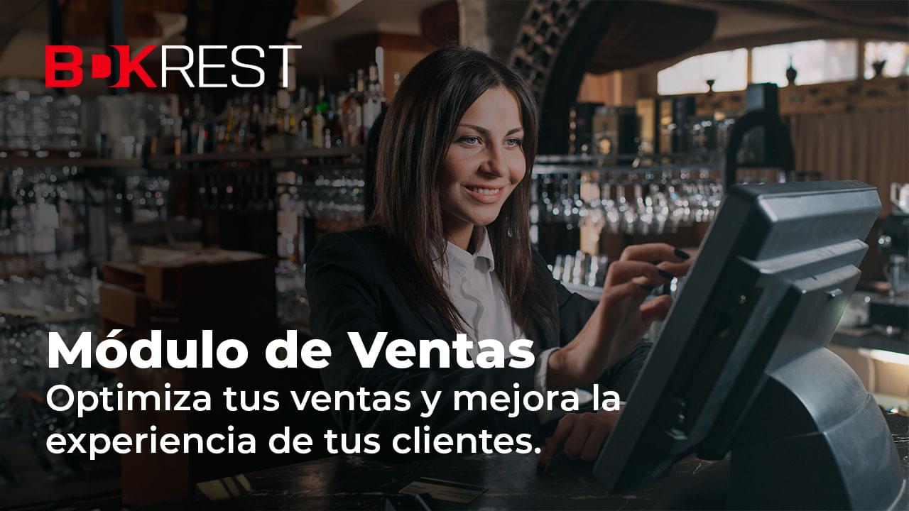 Portada del módulo de ventas de BDKREST