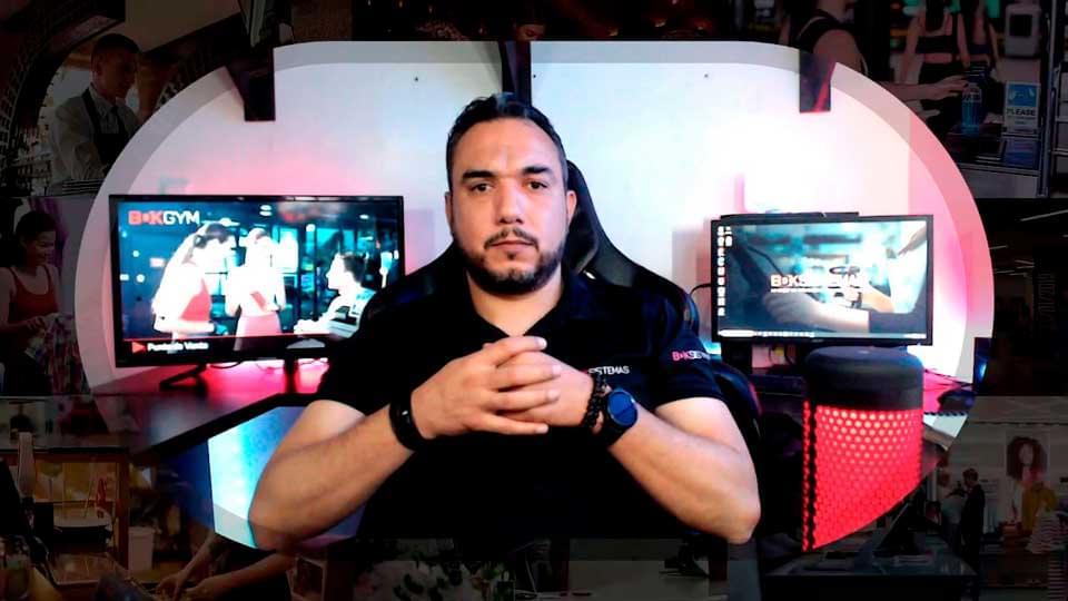 Portada del vídeo en pantalla